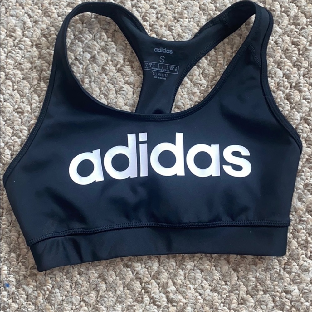 adidas black bra